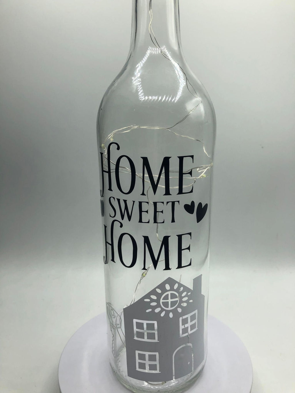 Home Sweet Home Housewarming Gift, Home Decor Gift, Light Up New Home Bottle, First Home Gift, New Home Gift, Christmas Home Gift, House