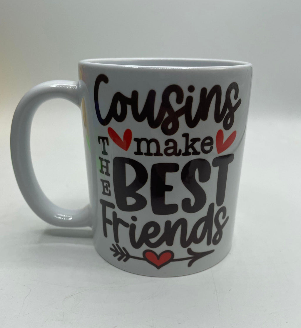 Cousins Best Friends Mug, Cousin Gift, Cousin Birthday Gift, Gift for Cousin, Cousin Christmas, Best Cousin Gift, Funny Cousin Mug, Cousin