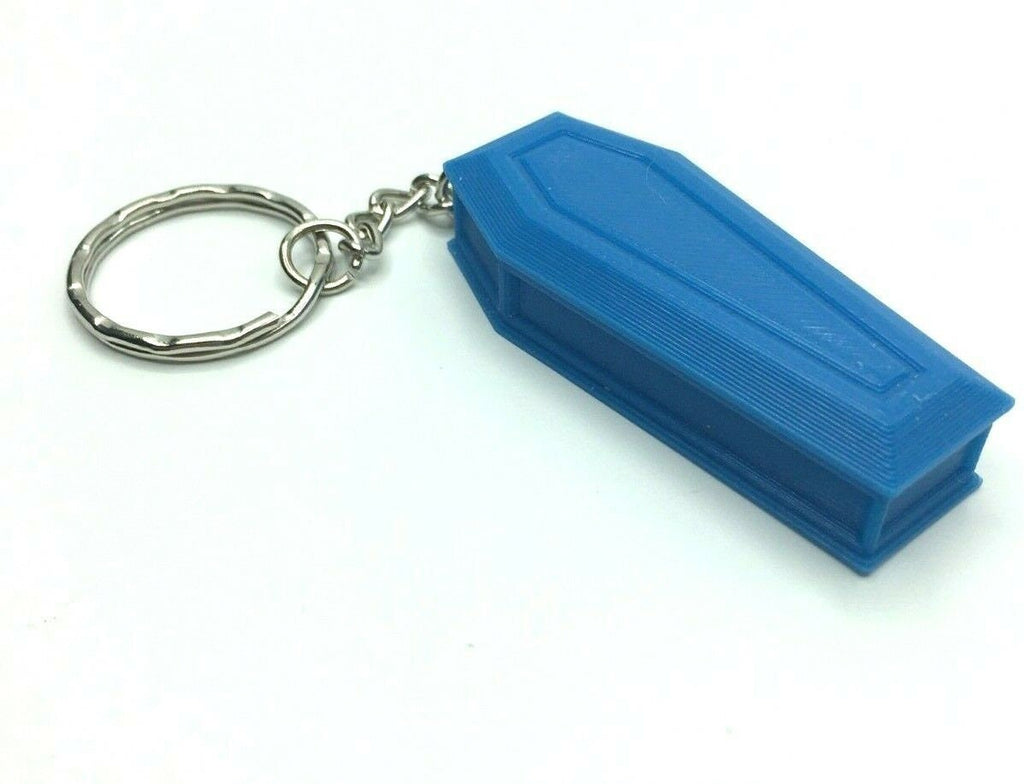 Coffin Keyring, Gothic Keyring, Halloween Keyring, Halloween Keychain, Under 5 pound, Coffin Shaped Keyring, Gift for Gothic Lover, Coffin