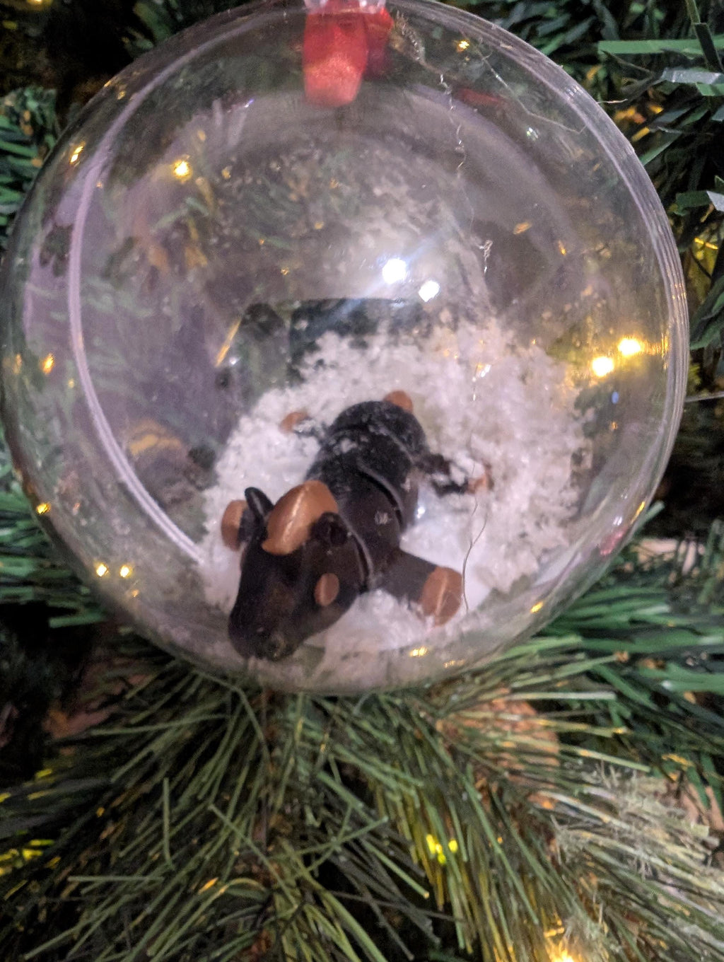 Personalized Horse Christmas Bauble, Custom Tree Decoration