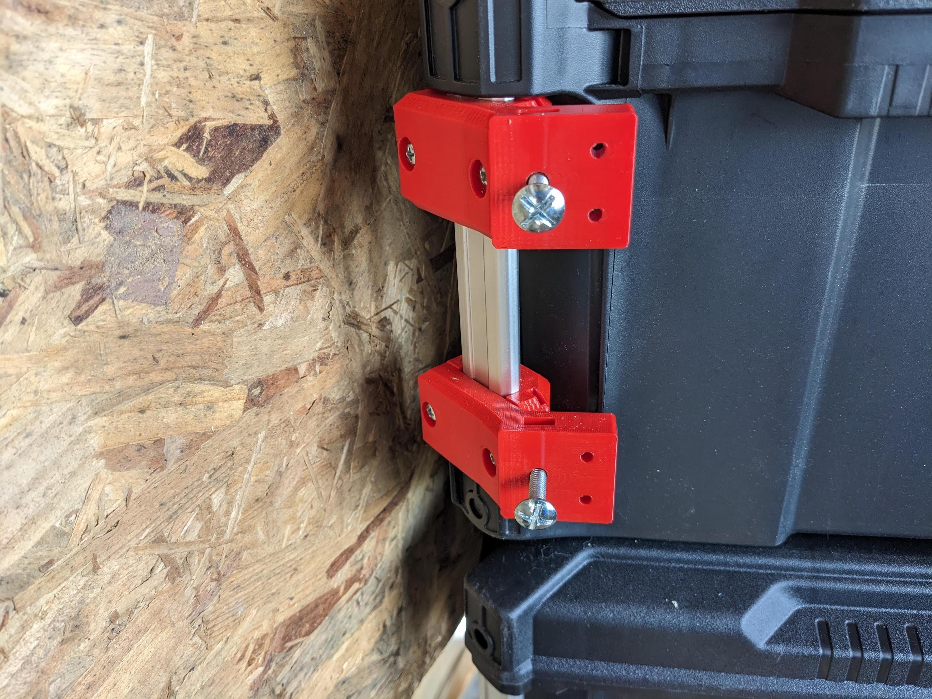 Universal Milwaukee Packout Side / Rear Mounting Corner Rail Set + Hardware Kit / Milwaukee Packout Side / Milwaukee Storage Packout Side