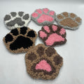 Dog Paw Print Coaster / Mug Rug / Mother's Day Gift / Handmade Mug Rug Coaster / Paw Print Coaster / Drink Coaster / Drink Coaster / Dog