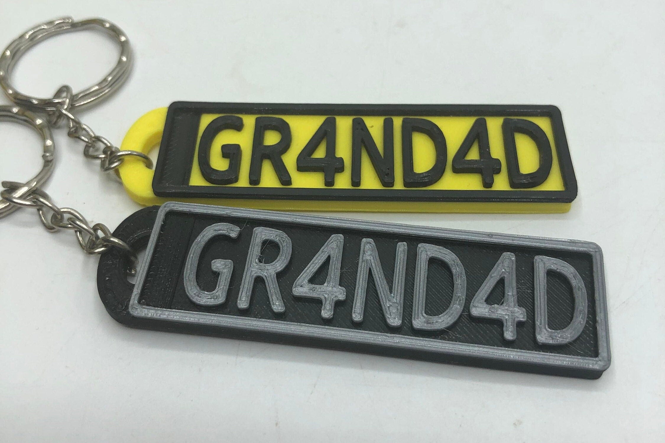 Personalised Number Plate Keyring / Gift for Father's Day / Best Dad Keyring / Grandad Keyring / Dads Taxi / No 1 Dad Keyring / Gift for Dad