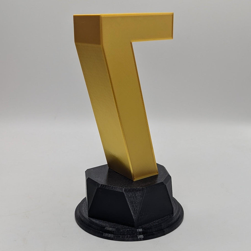 Personalised Number Trophy, Birthday Trophy Award, Custom Trophy Gift, Funny Number Award Gift, Office Trophy, 0 - 9 Number Award Trophy