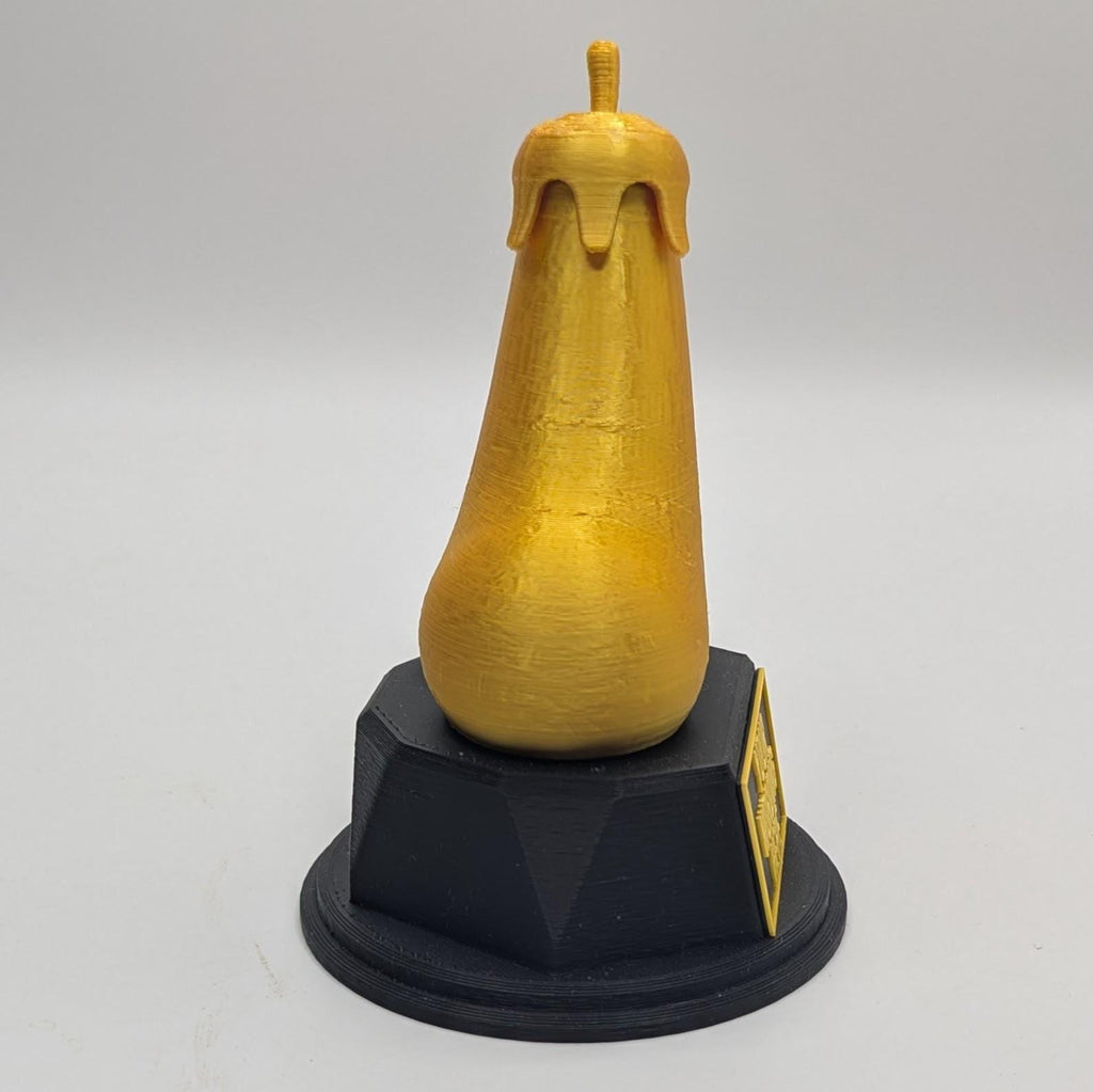 Personalised Aubergine Trophy, Aubergine Shape Gift, Aubergine Award, Egg Plant Trophy, Joke Penis Award, Egg Plant Award, Custom Trophy