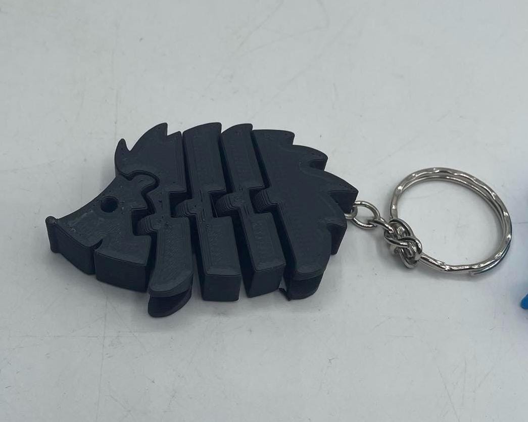 Flexible Hedgehog Keyring, Hedgehog Keyring, Articulated Hedgehog, Fidget Hedgehog Keyring, Hedgehog Gift, Sensory Keyring, Under 5 Pound