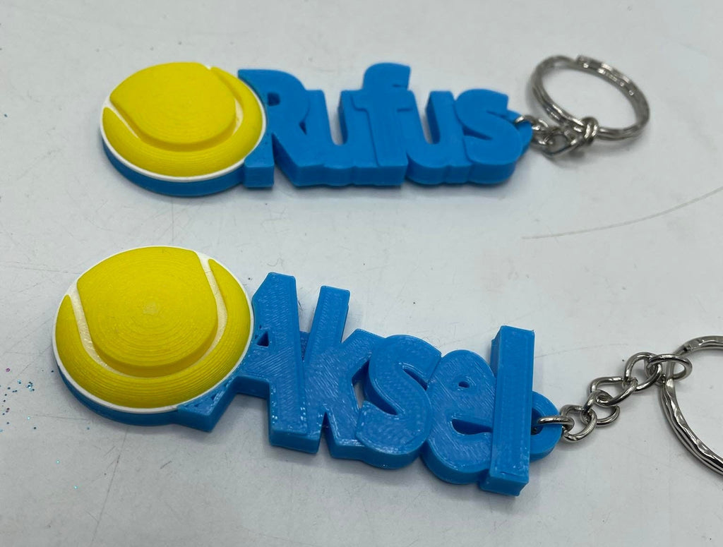 Personalised Tennis Keyring / Custom Made Tennis Gift / Tennis Gift Keyring / Tennis Bag Keyring Name / Tennis Gift / Gifts for Tennis Lover