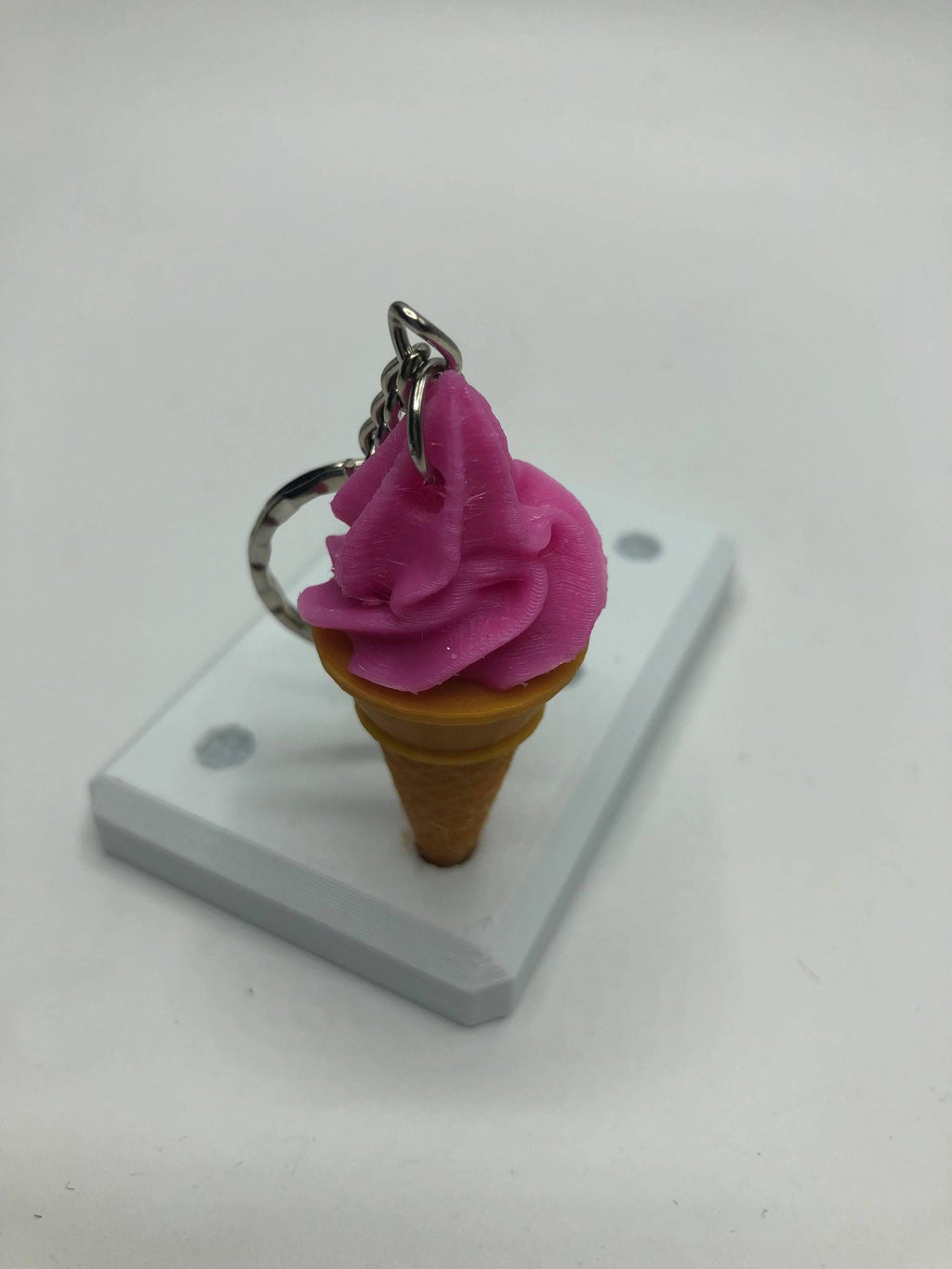 Ice Cream Cone Keyring, Whipped Ice Cream Keyring, Ice Cream Shape Gift, Ice Cream Lover, Ice Cream Charm, Frozen Yoghurt Keyring, Cone Tag