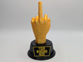 Personalised Middle Finger Trophy, Finger Trophy, Up Yours Award, Joke Middle Finger, Gift for friend Joke Award, Custom Trophy Gift, F Off