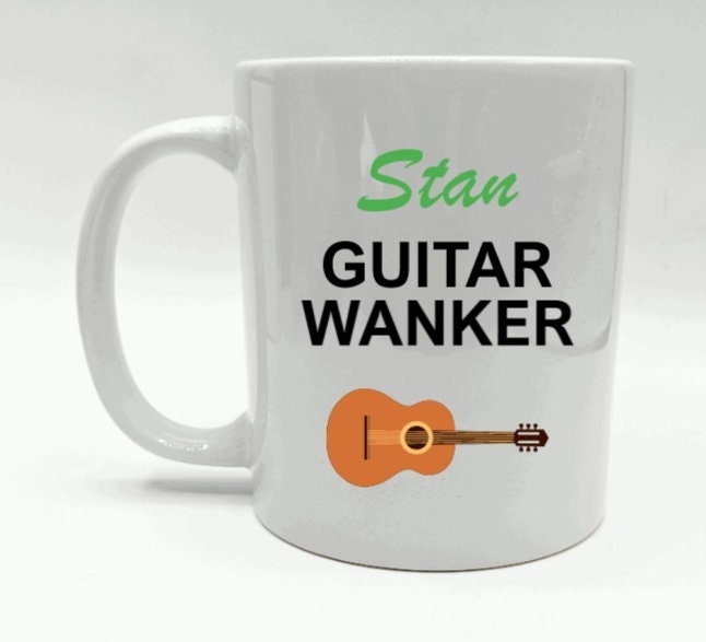 Guitar Wanker Mug, Guitarist Mug, Guitar Gift, Musician Gift, Funny Guitar Mug, Guitar Player Gift, Guitar Teacher Mug, Music Birthday Gift