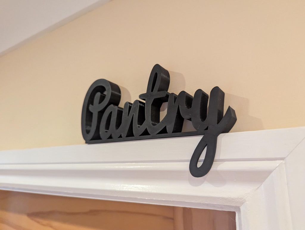 Pantry Door Sign, Pantry Sign, Door Topper, Custom Door Sign, Pantry Room Sign, Above Door Sign, Quirky Door Sign, Storage Cupboard Sign