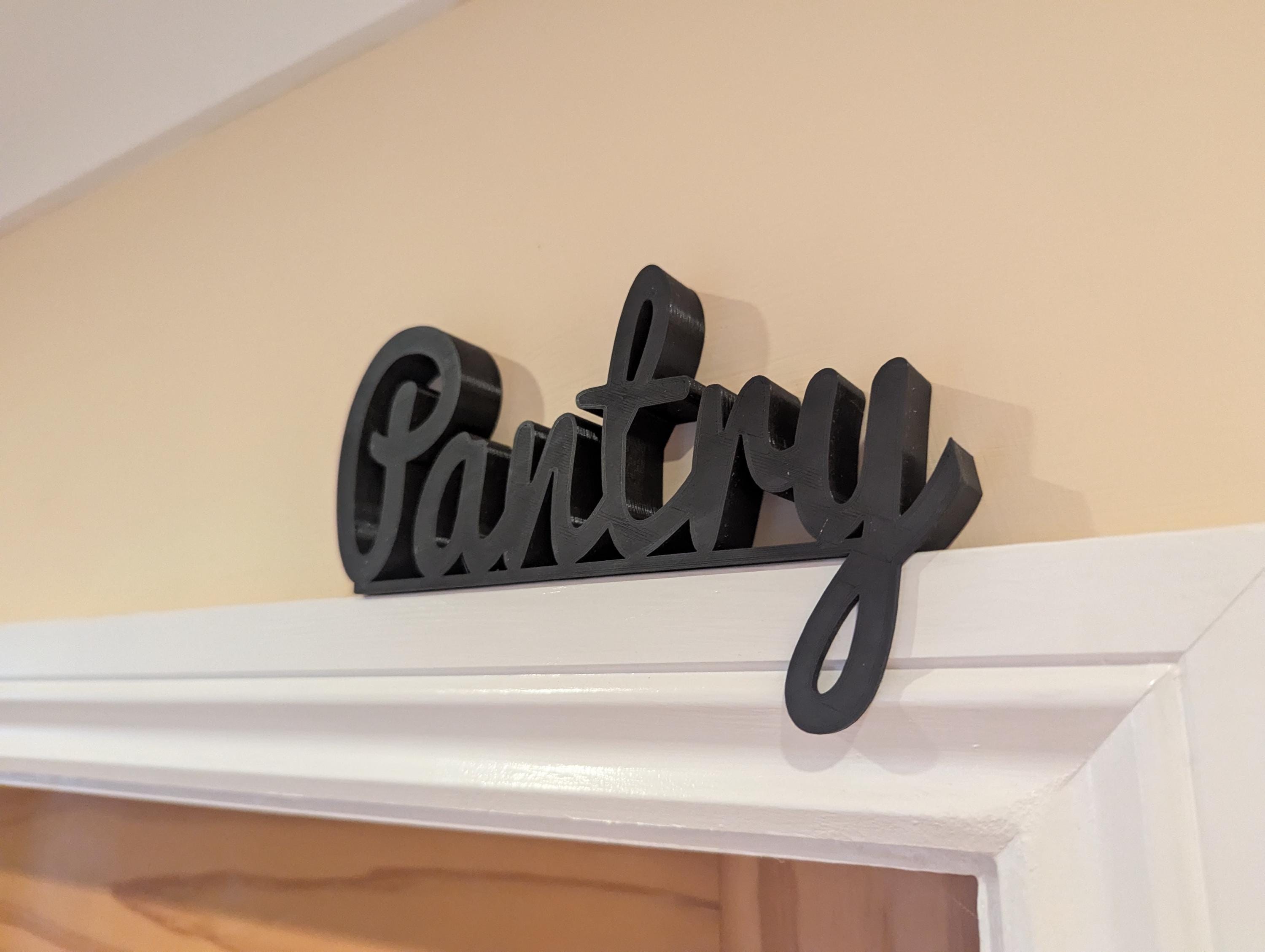 Pantry Door Sign, Pantry Sign, Door Topper, Custom Door Sign, Pantry Room Sign, Above Door Sign, Quirky Door Sign, Storage Cupboard Sign