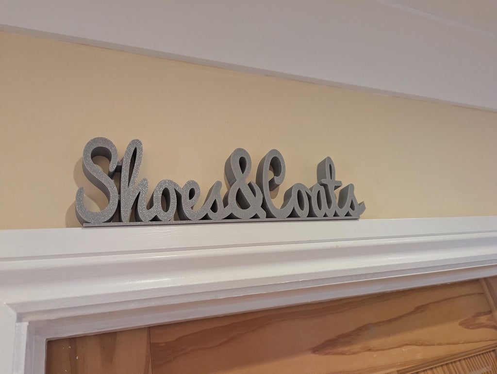 Shoes & Coats Door Sign, Cloakroom Door Sign, Coats Sign, Door Topper, Custom Door Sign, Above Door Sign, Quirky Door Sign, Hallway Sign