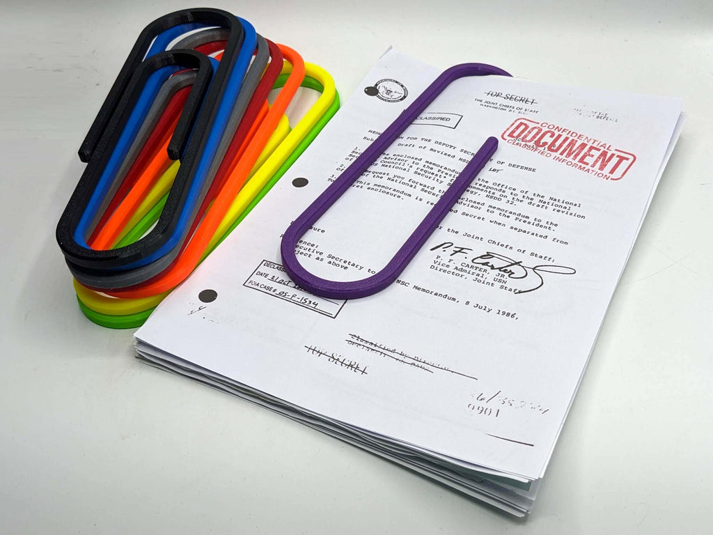 Giant Paperclip / Oversized Paperclip / Big Paperclip / Stationery Paperclip / Novelty Office Stationery / Office Supplies / Paperclip Tidy