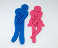 Mens and Ladies Novelty Toilet Door Sign / Novelty Toilet Sign / Modern Bathroom Sign / Toilet Men & Women Sign/ Restroom Sign / Toilet Sign