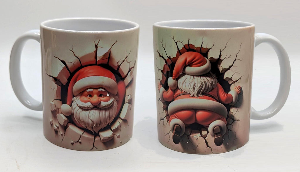 Christmas Santa 3D Mug, Funny  Santa Mug, Christmas Hot Chocolate Mug, Father Christmas Gift, Gift For Her, Gift for Him, Santa Mug Gift