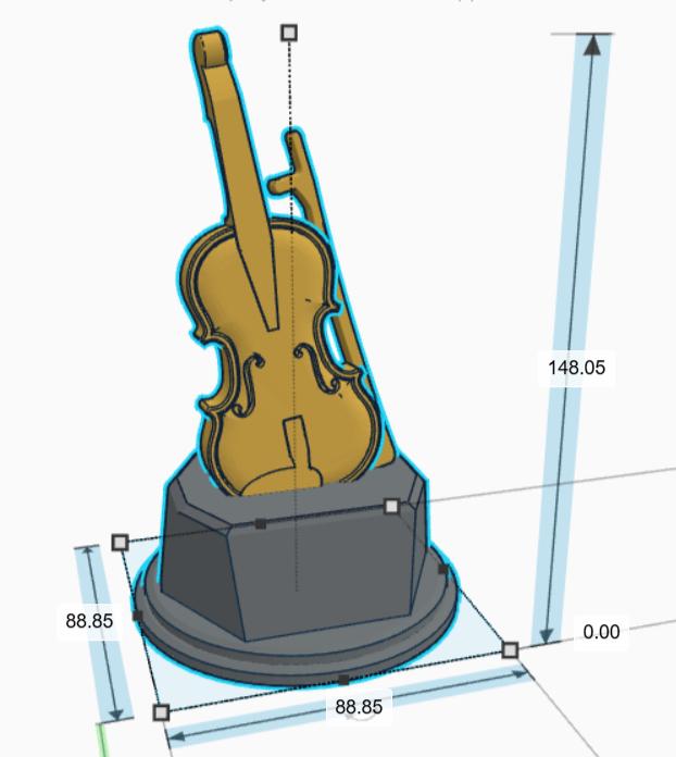 Personalised Violin Trophy, Violin Shaped Trophy, Violinist Award, Music Teacher Award,  Custom Trophy Gift, Violin Player Gift, Violin Gift