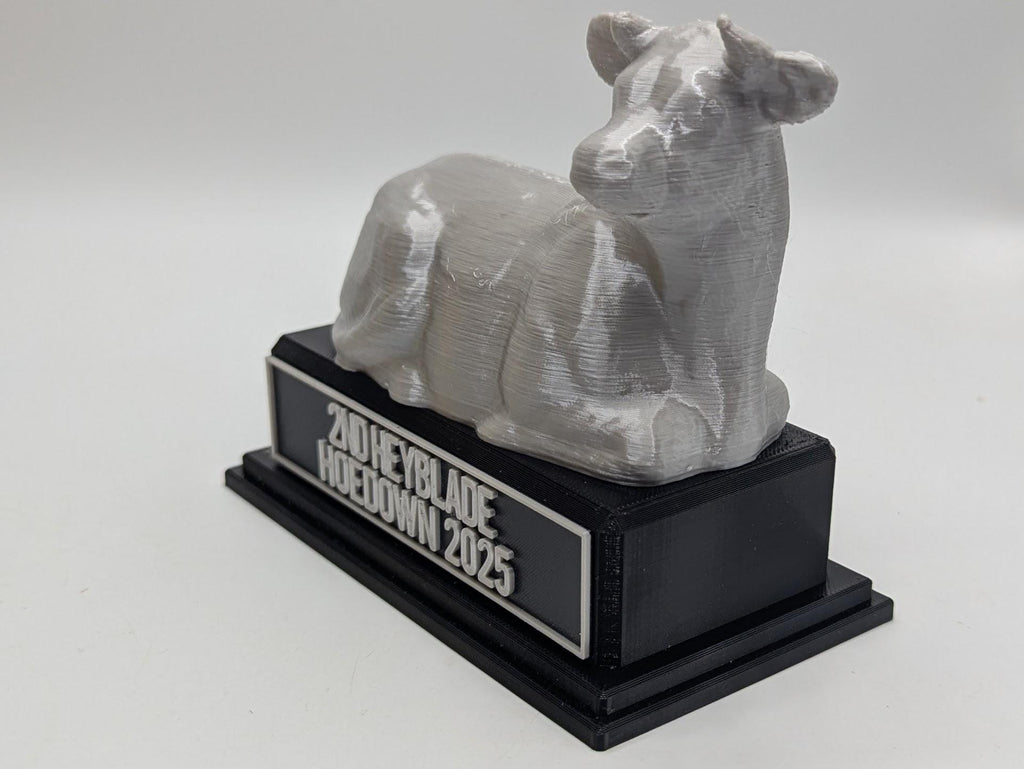 Personalised Cow Trophy, Farmer Cow Trophy, Gift for Cow Lover, Custom Trophy Gift, Cow Award Gift, Office Trophy, Animal Lover Award, Cow