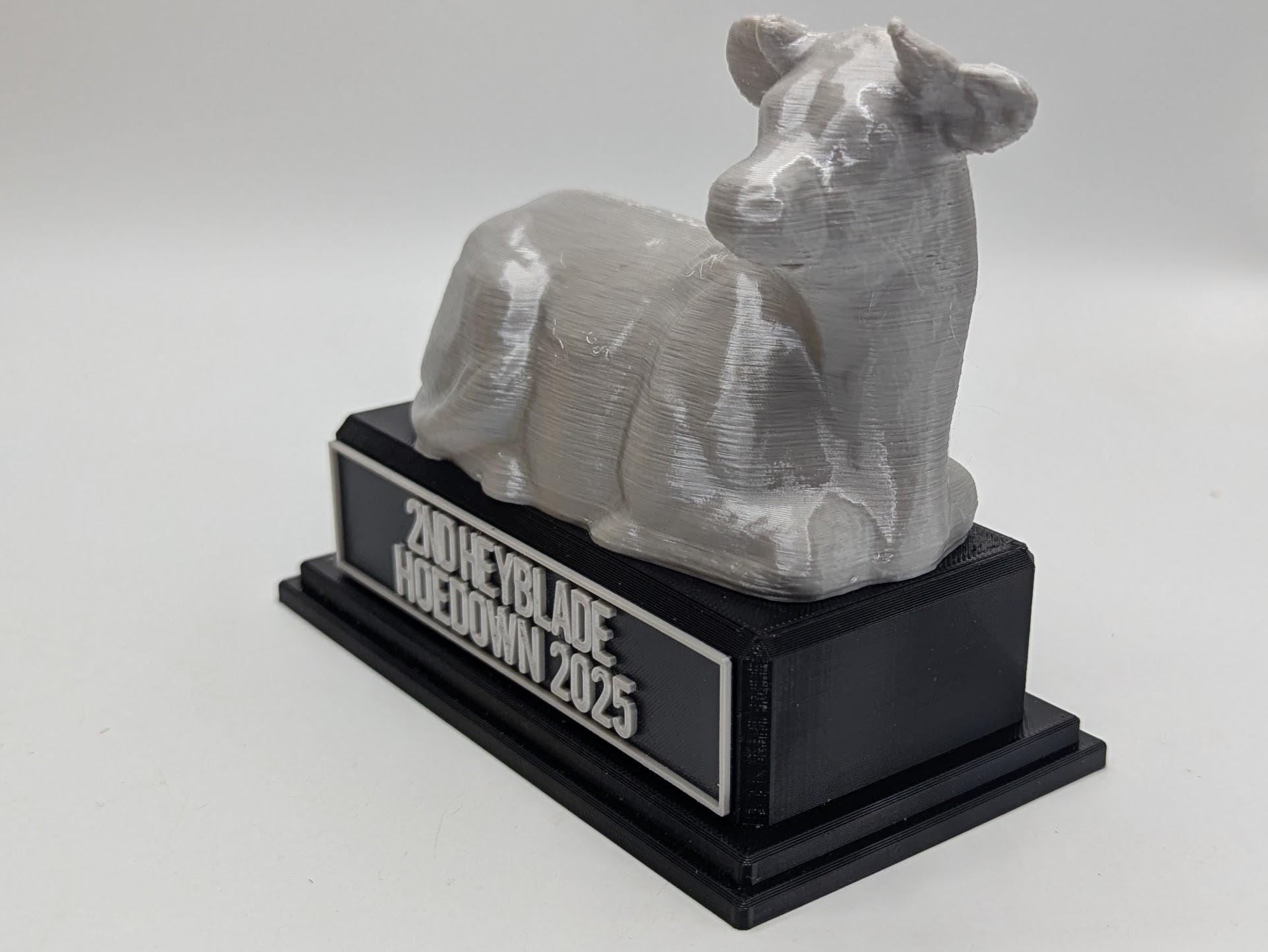 Personalised Cow Trophy, Farmer Cow Trophy, Gift for Cow Lover, Custom Trophy Gift, Cow Award Gift, Office Trophy, Animal Lover Award, Cow