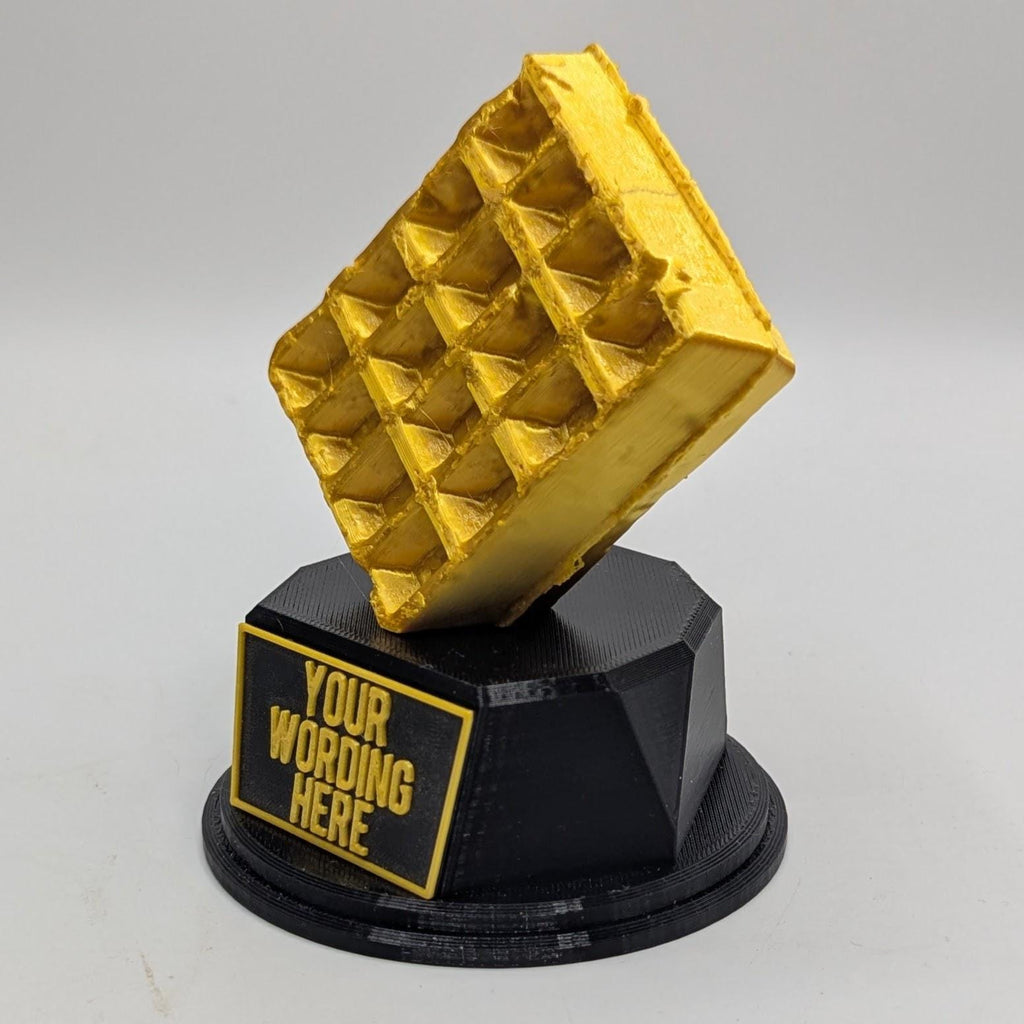 Personalised Waffle Trophy, Waffle Award Gift, Custom Trophy Gift, Funny Waffle Award Gift, Office Trophy, Waffle Lover, Biggest Waffler