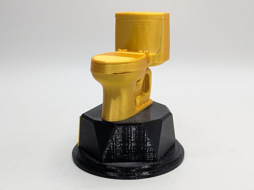 Personalised Toilet Trophy, Toilet Humour Trophy, Golden Toilet Award, Custom Trophy, Bottom Trophy, Loo Trophy, Funny Toilet, Toilet Humour