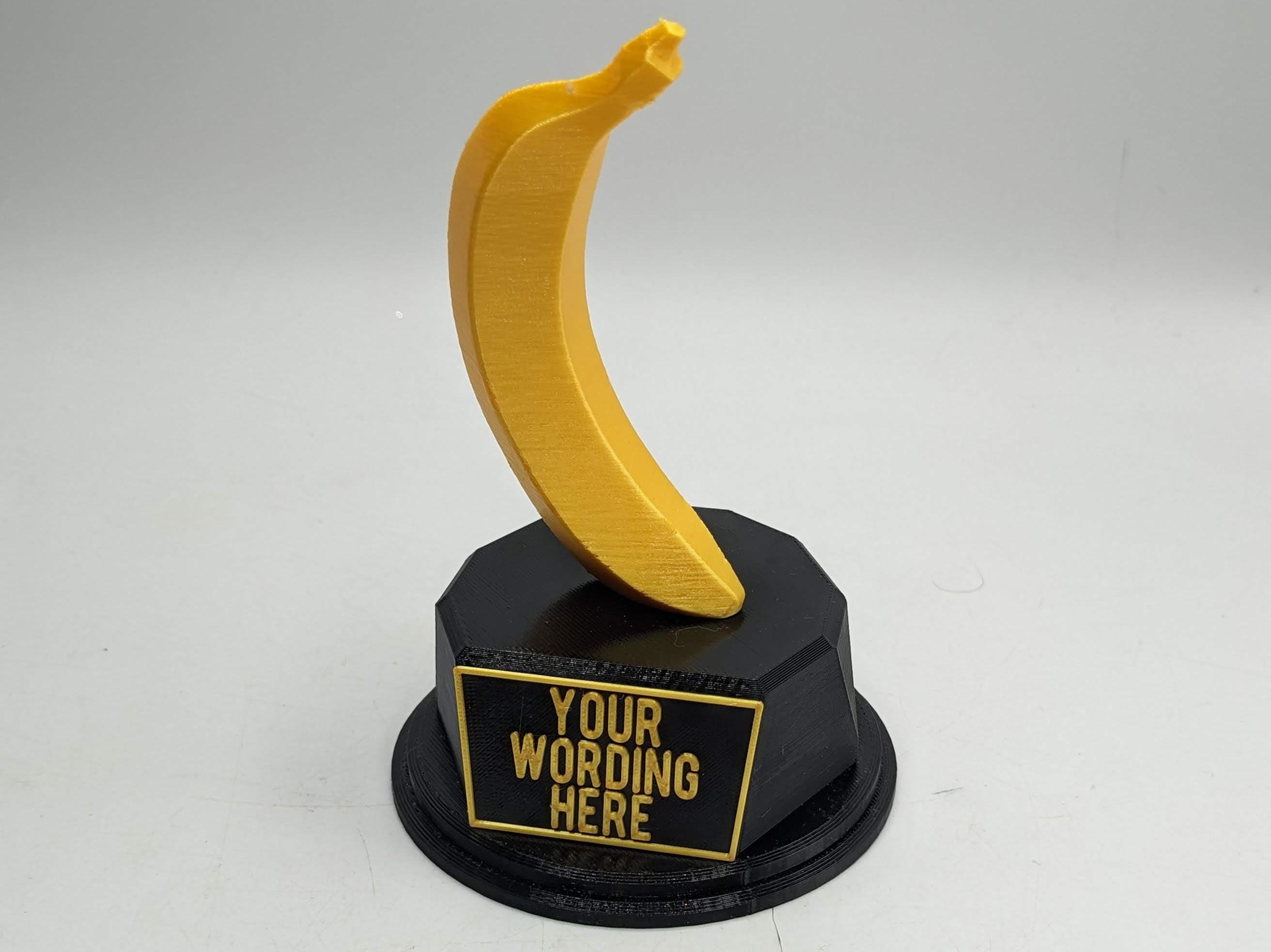 Personalised Banana Trophy / Top Banana Trophy / Banana Fun Trophy / Banana Gift / Banana Award / Banana Joke Trophy / Banana Award / Banana