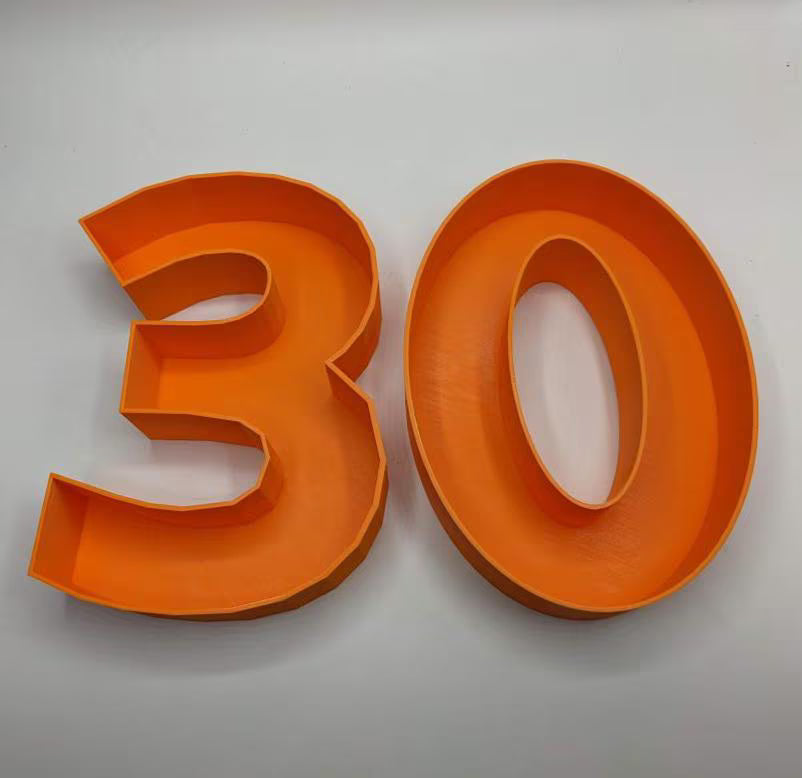 30th Birthday Cake Decoration, Large Numbers (8.5") for Sweet filling Birthday Cake Alternative, Birthday Party Display, 30th Birthday Decor