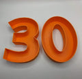 30th Birthday Cake Decoration, Large Numbers (8.5") for Sweet filling Birthday Cake Alternative, Birthday Party Display, 30th Birthday Decor