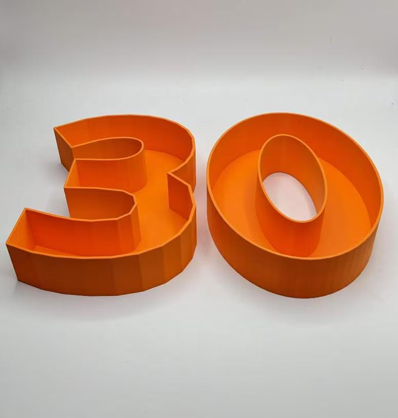 30th Birthday Cake Decoration, Large Numbers (8.5") for Sweet filling Birthday Cake Alternative, Birthday Party Display, 30th Birthday Decor