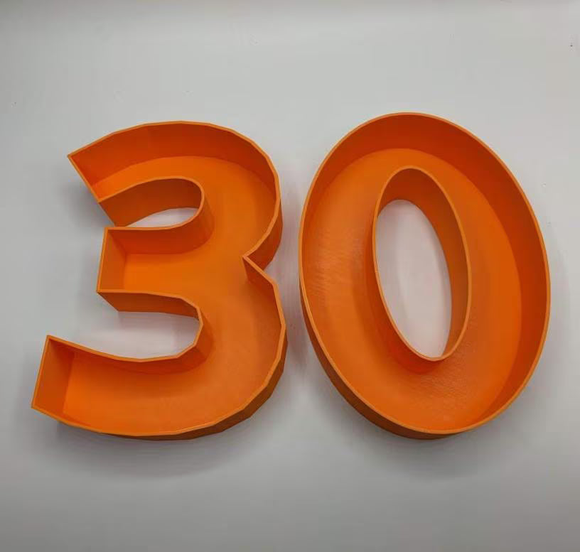 30th Birthday Cake Decoration, Large Numbers (8.5") for Sweet filling Birthday Cake Alternative, Birthday Party Display, 30th Birthday Decor