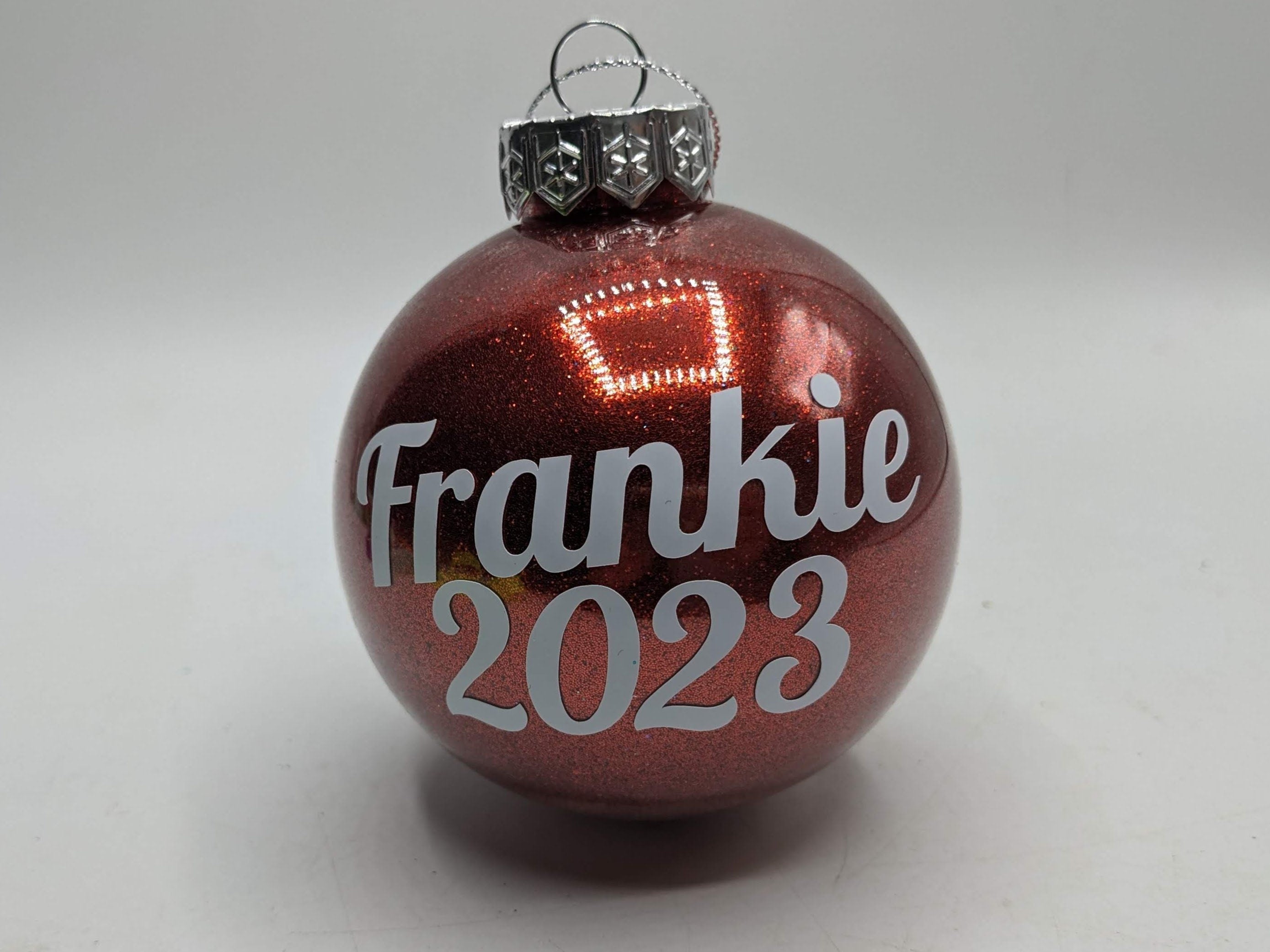 Personalised Glitter Bauble, Name & Date Bauble, Personalised Bauble, Tree Personalised Decor, Personalised Christmas Gift, First Christmas