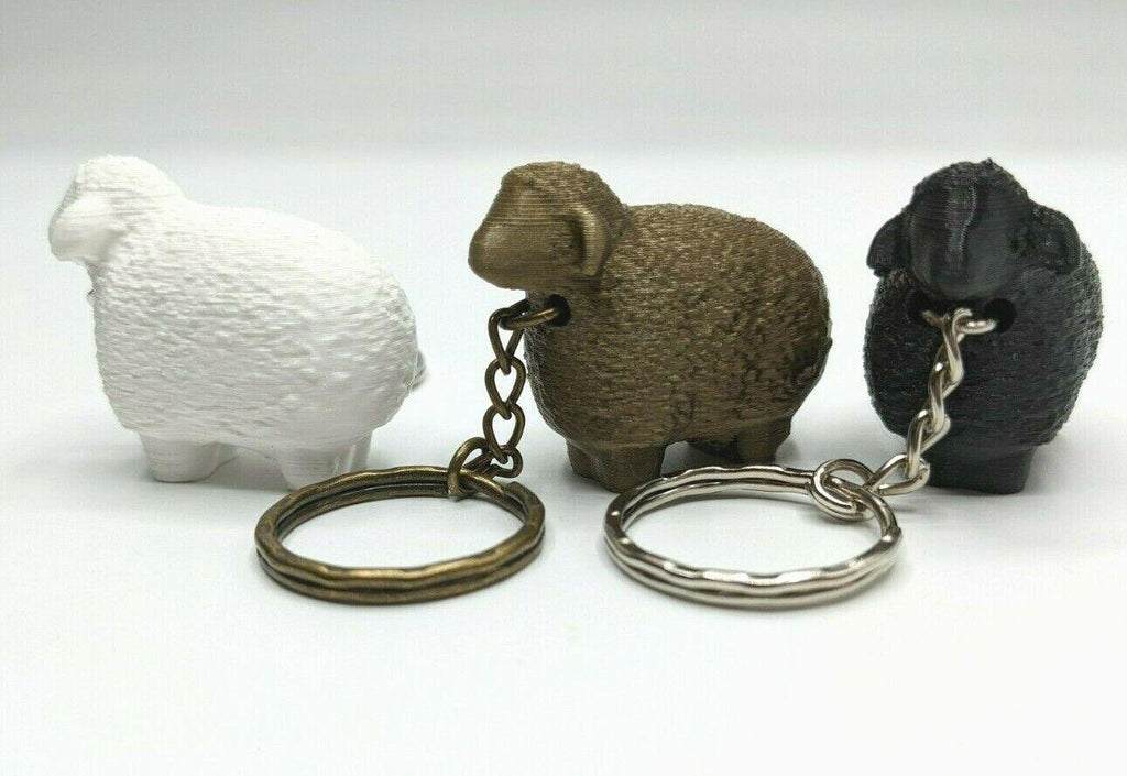 Sheep Keyring, Sheep Lover Gift, Sheep Keychain, Sheep Bag Tag Charm Gift, Ram Keyring, Ram Bag Tag, Gift for Farmer, Farmer Keepsake, Sheep