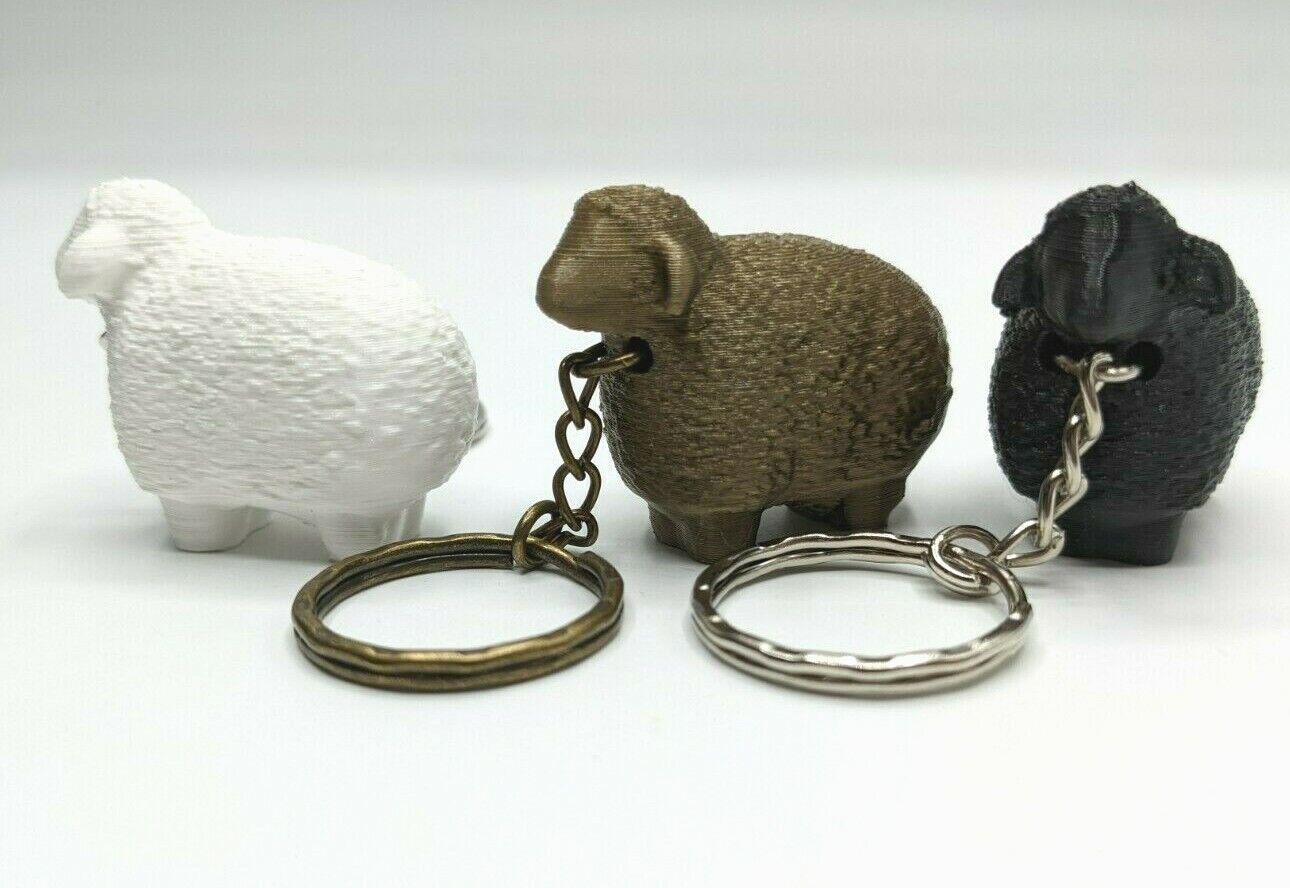 Sheep Keyring, Sheep Lover Gift, Sheep Keychain, Sheep Bag Tag Charm Gift, Ram Keyring, Ram Bag Tag, Gift for Farmer, Farmer Keepsake, Sheep