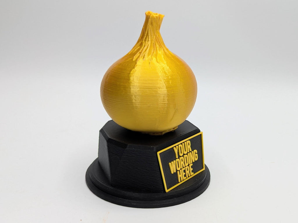 Personalised Onion Trophy, Onion Layers Trophy, Onion Lover Gift, Vegetable Award, Onion Award Trophy, Custom Onion Trophy, Onion Shape Gift