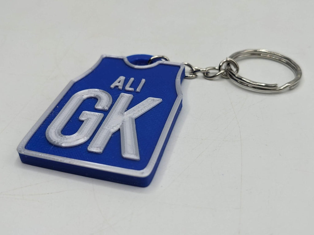 Personalised Netball Shirt Keyring / Netball Keyring / Netball Party Bag Fillers / Netball Team Bag Tags / Netball Gift / Netball Players