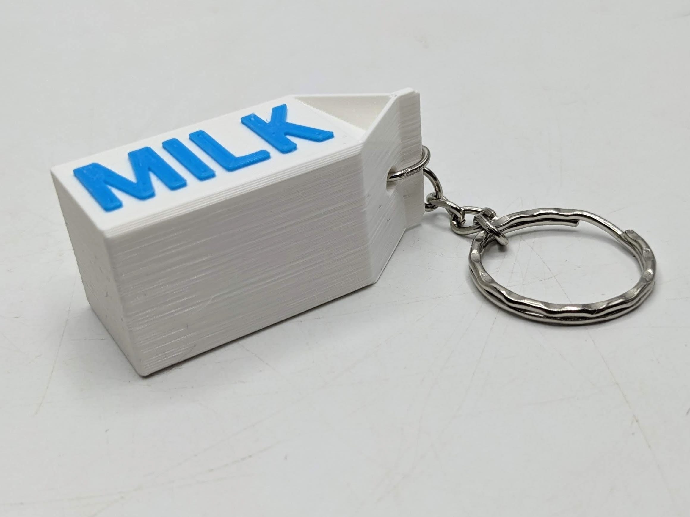 Milk Carton Keyring, Milk Lover Gift, Farmer Gift, Food Keyring Gift, Milk Carton Keychain, Milk Novelty Gift, Milk Carton, Dairy Keyring
