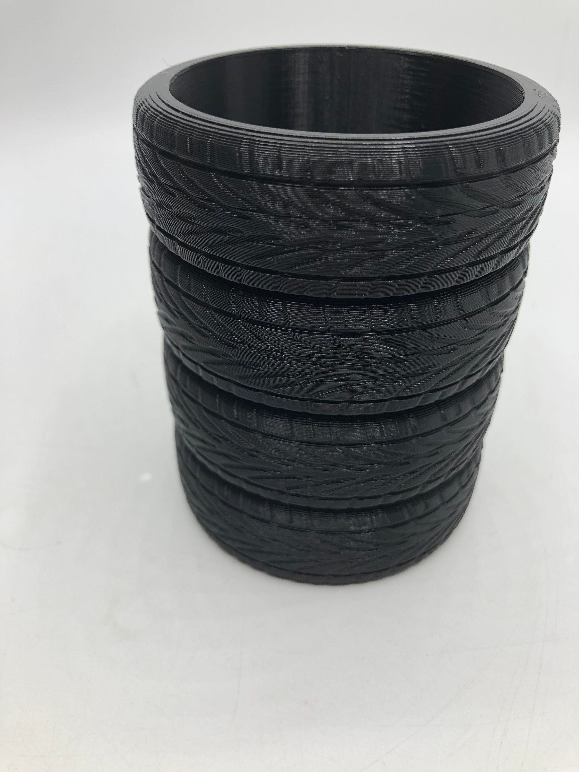 Stacked Tyres Pen Pot / Tyre Pen Holder / Mechanic Gift / Desk Tidy / Wheels Pot / Desk Organsier / Tyre Desk Tidy / Gift for Mechanics