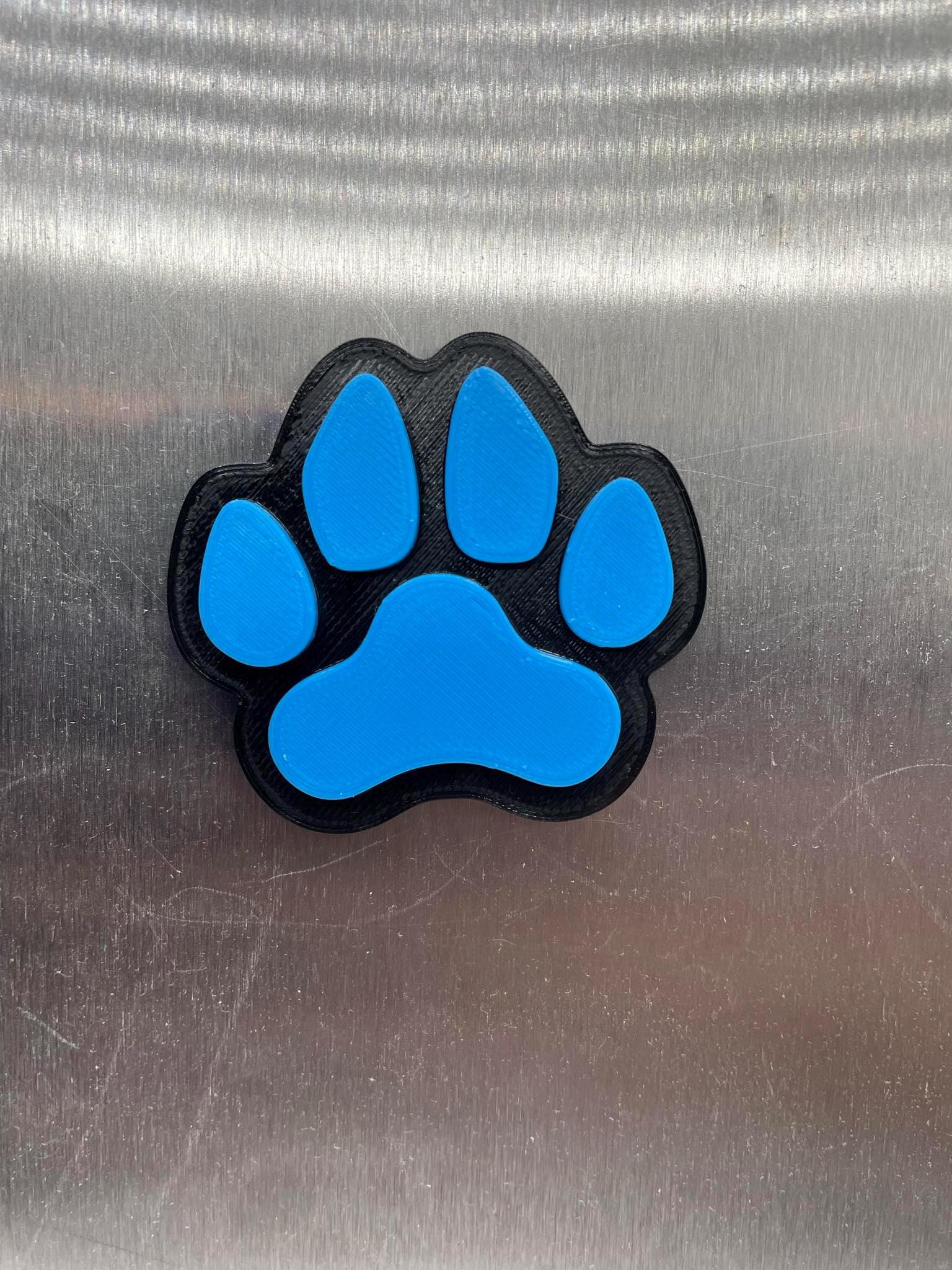 Paw Print Magnet, Dog Paw Magnet, Cat Paw Magnet, Cat Gift, Dog Gift, Puppy Gift, Kitten Gift, Dog Mum Gift, Dog Dad Gift, Office Magnet