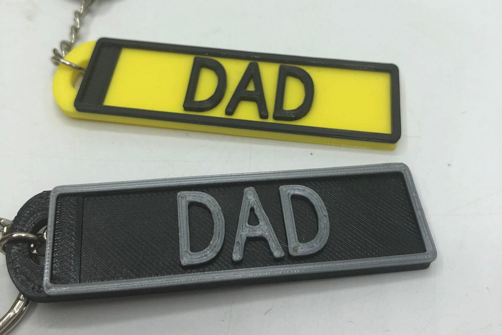 Personalised Number Plate Keyring / Gift for Father's Day / Best Dad Keyring / Grandad Keyring / Dads Taxi / No 1 Dad Keyring / Gift for Dad