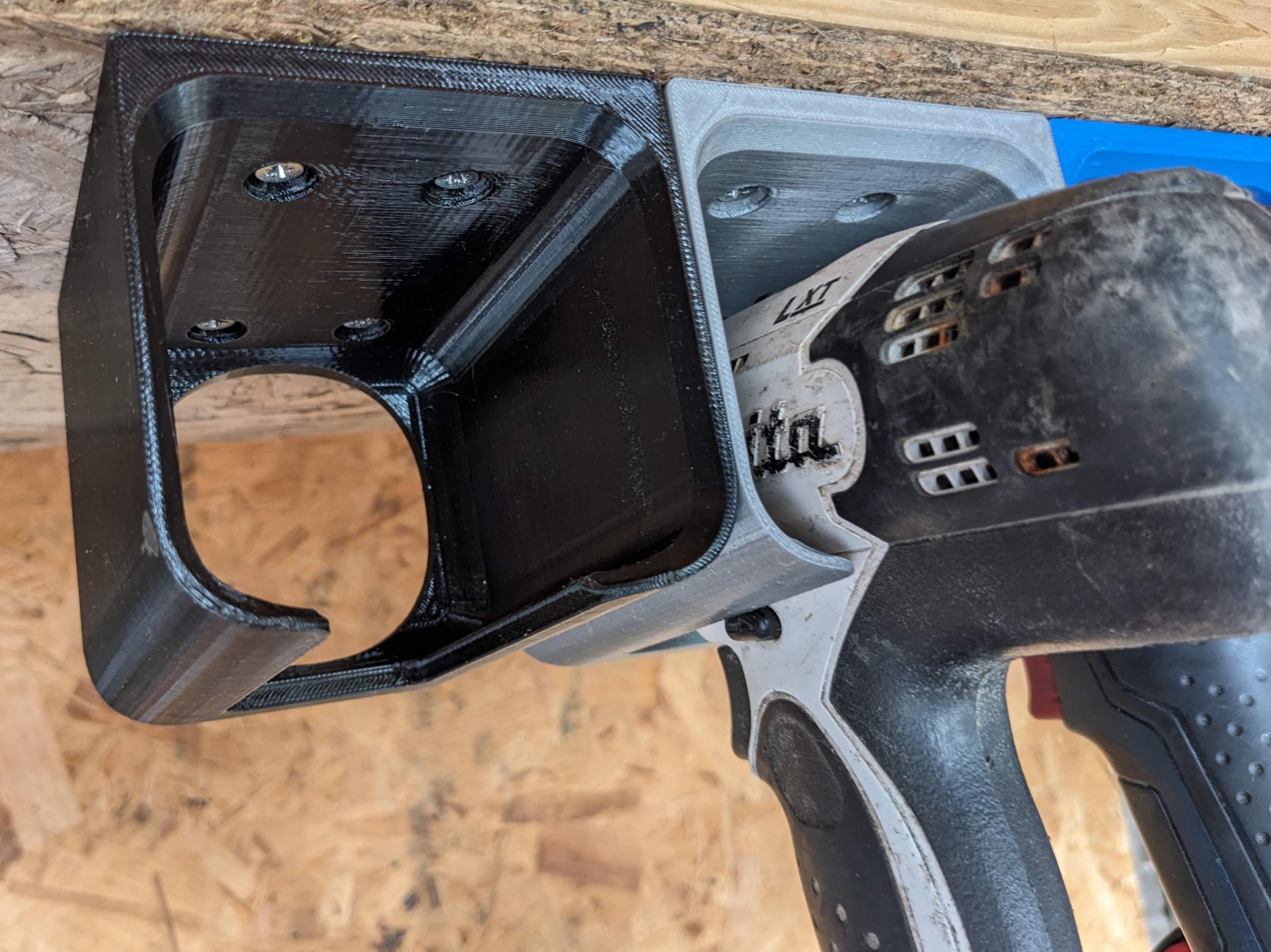 Universal Cordless Drill / Impact Driver Undershelf Holder / Roof / Wall Mount / Drill Mount for Cordless Drills / Drill Storage Holder