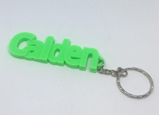 Personalised Keyring, Custom Name Keyring, Party Bag Filler, Under 5 Pound Gift, Personalized Keychain, Small Personalised Gift, 3D Name