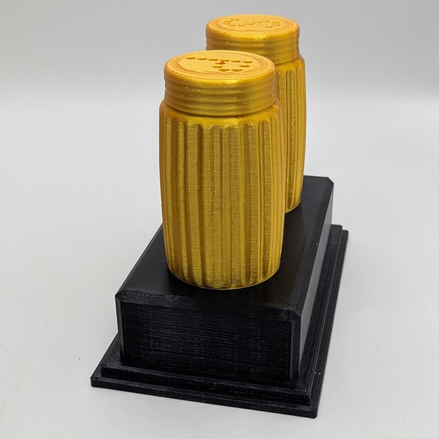 Personalised Salt & Pepper Trophy, Salt Shape Gift, Pepper Award Gift, Couch Trophy, Custom Award, Salt and Pepper Shaker Gift, Salt Shaker