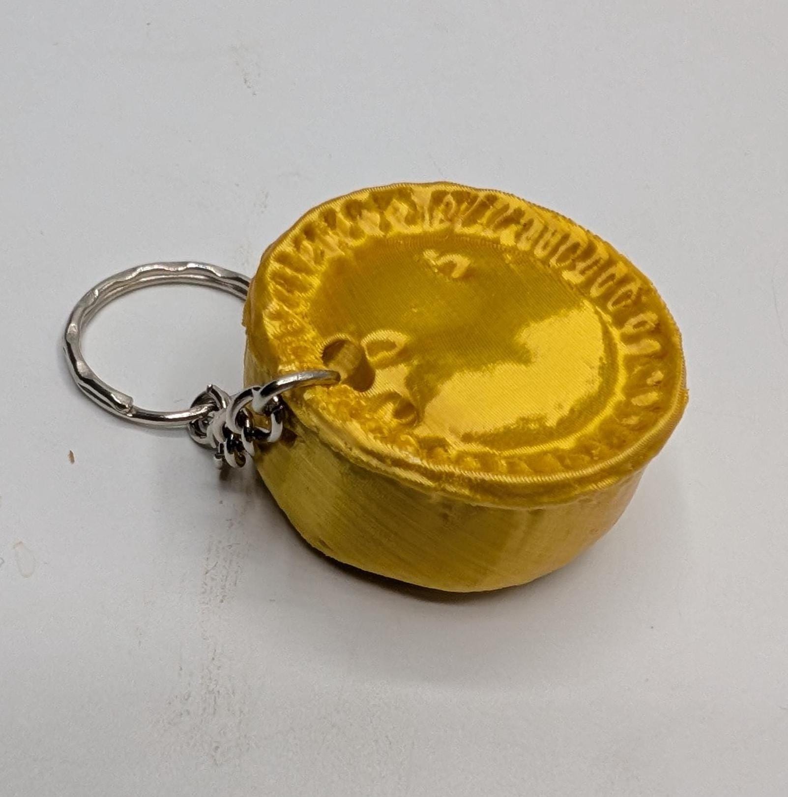 Pork Pie Keyring, Pork Pie Bag Tag, Who Ate All the Pies Joke Keyring, Pork Pie Shaped Keyring, Gift for Pork Pie Lover, Gala Pie Keyring