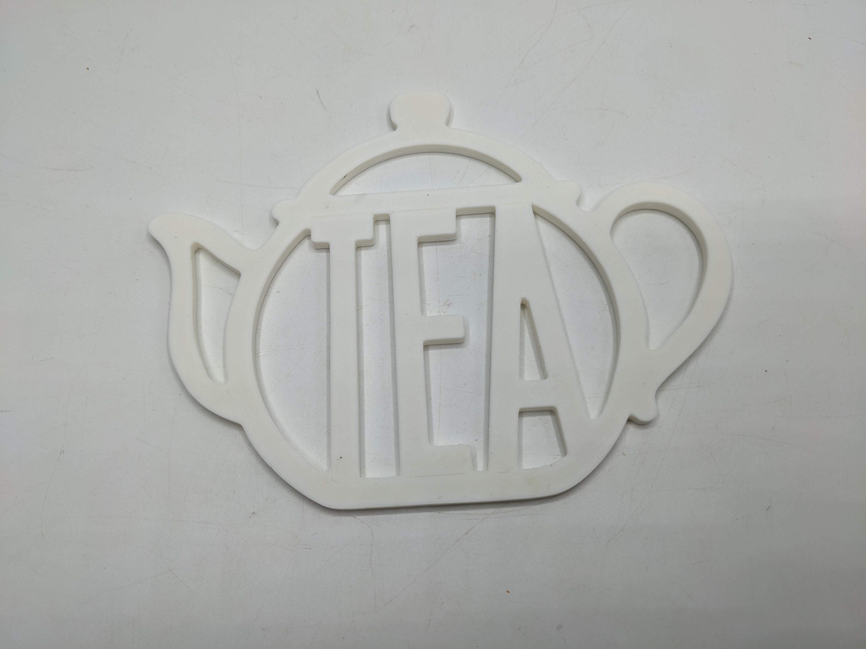 Tea Pot Coaster / Cup Of Tea Coaster / Tea Drink Mat / Pot Of Tea / Tea Lover Gift / Tea Cup Coaster / Home Decor Gift / Tea Pot Shape / Tea