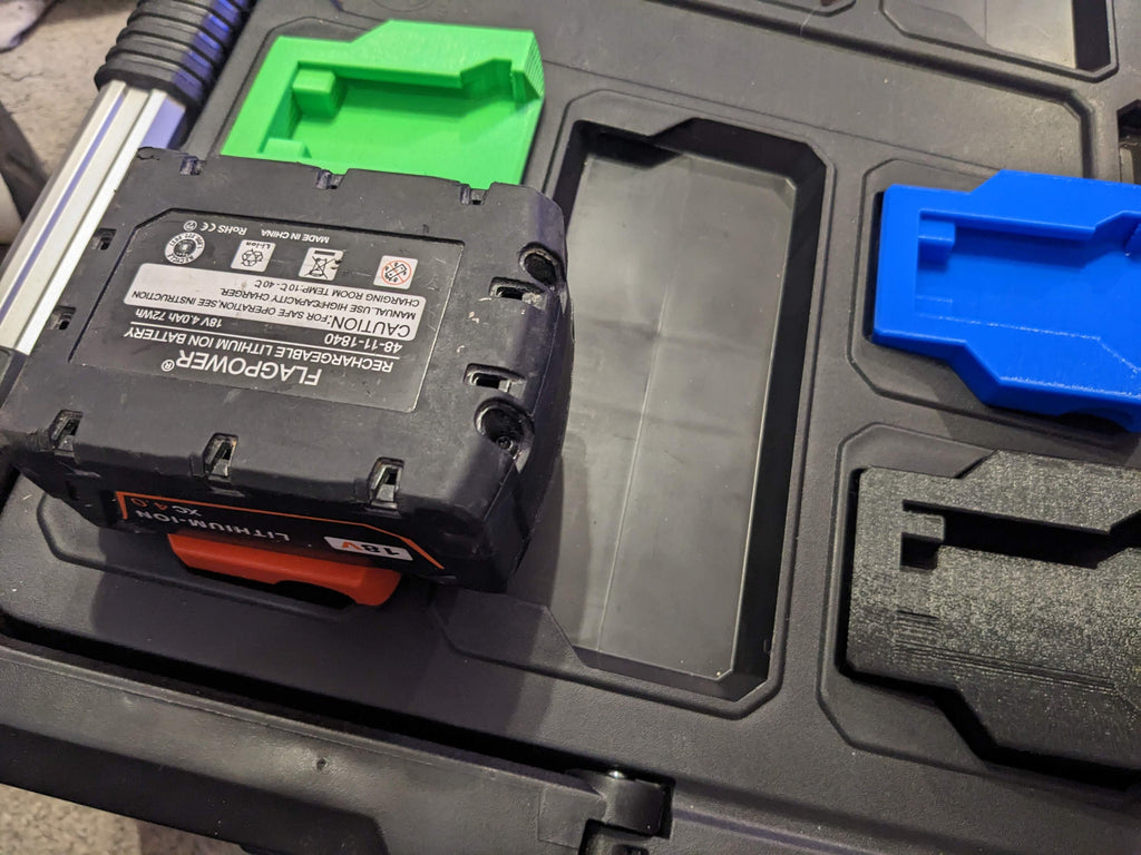 M18 Battery Top Case Mounts for Milwaukee Packout System / M18 Top Case Mounts / M18 Packout System Accessories / M18 Milwaukee Packout