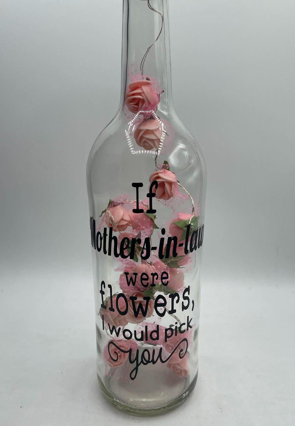 Mother in Law Roses Light Bottle, Mother's Day Gift, If Mothers were flowers Gift, Mum Christmas Gift, Gift for Mum Birthday, Mum Christmas
