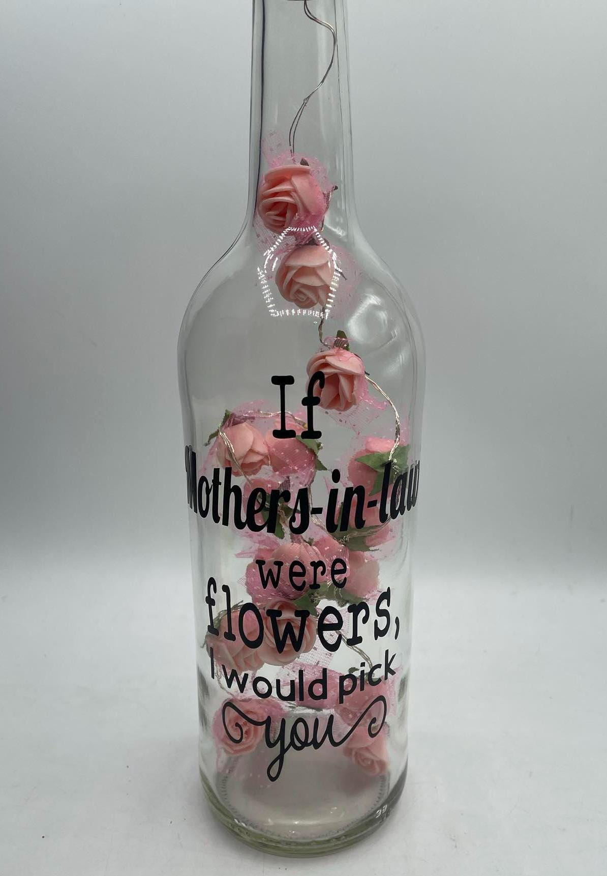 Mother in Law Roses Light Bottle, Mother's Day Gift, If Mothers were flowers Gift, Mum Christmas Gift, Gift for Mum Birthday, Mum Christmas