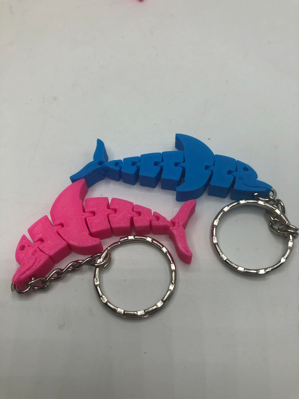 Flexible Dolphin Keyring, Dolphin Shaped Keyring, Articulated Dolphin, Flexible Bendy Dolphin Bag Tag, Sealife Keyring, Under 5 Pound Gift