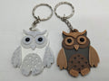 Owl Keyring / Owl Shaped Keychain / Owl Bag Tag Charm / Wildlife Keyring / Under 5 pound / Barn Owl Keychain / Snowy Owl Gift / Owl Gift