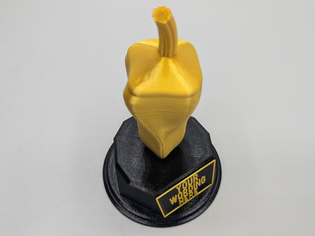 Personalised Chilli Trophy, Chilli Lover Gift, Chilli Pepper Gift, Vegetable Award, Chilli Award, Custom Chilli Trophy, Chilli Shaped Gift